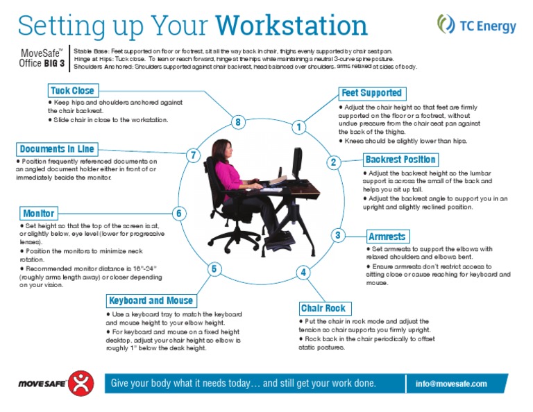 Workstation Set-Up Guide (Office) | PDF | Chair